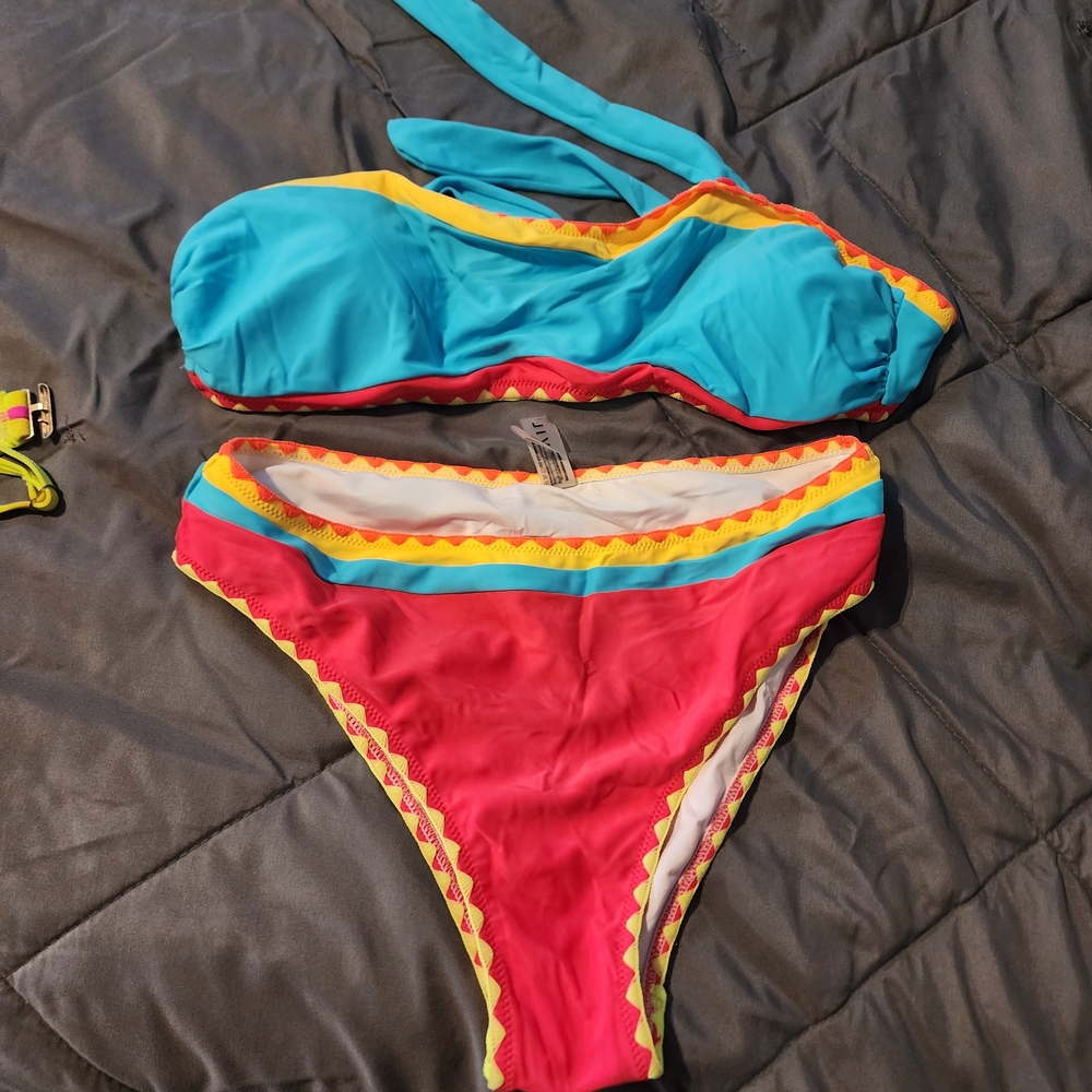 Vibrant Multicolor Bikini Set
